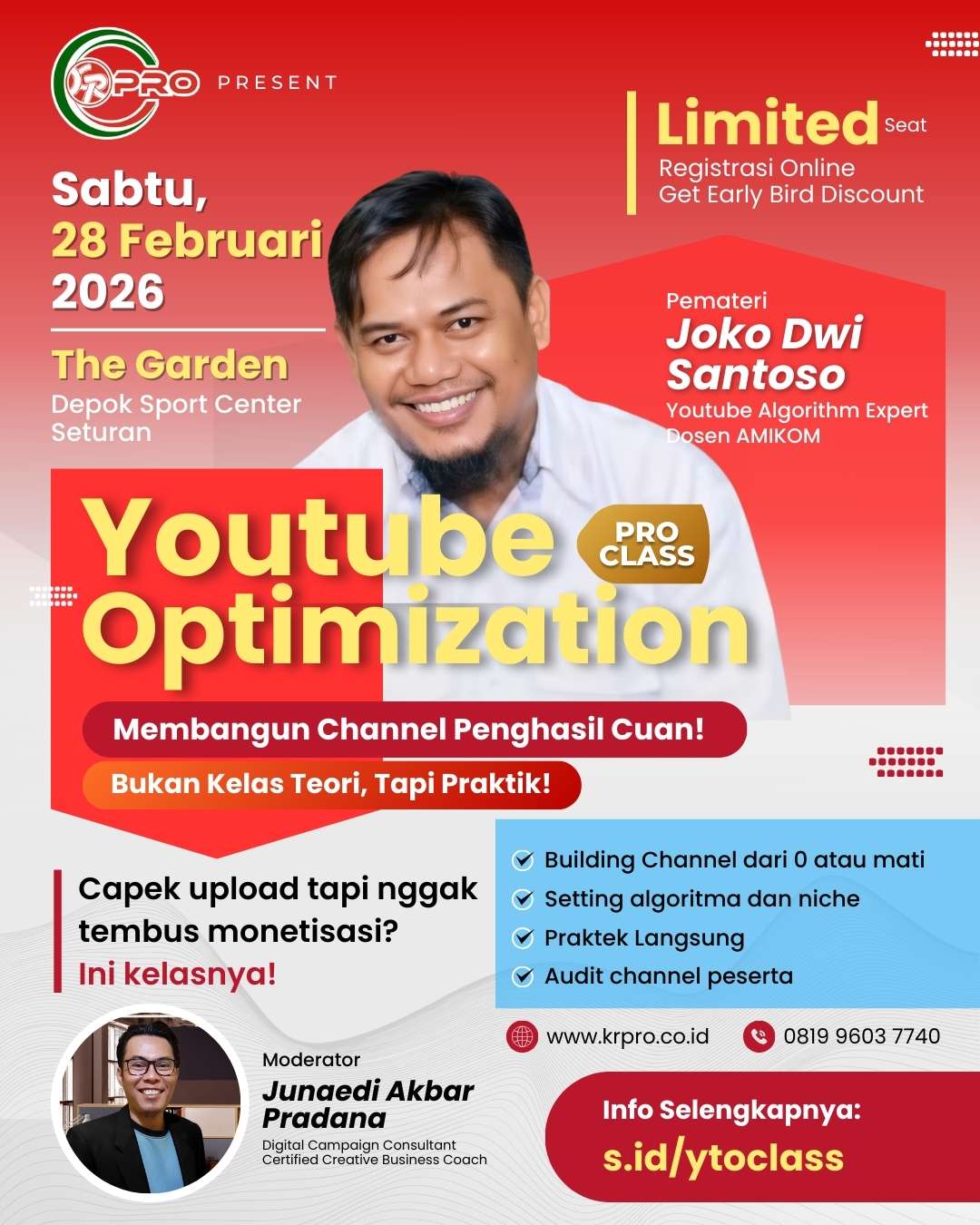 kelas optimasi youtube yogyakarta